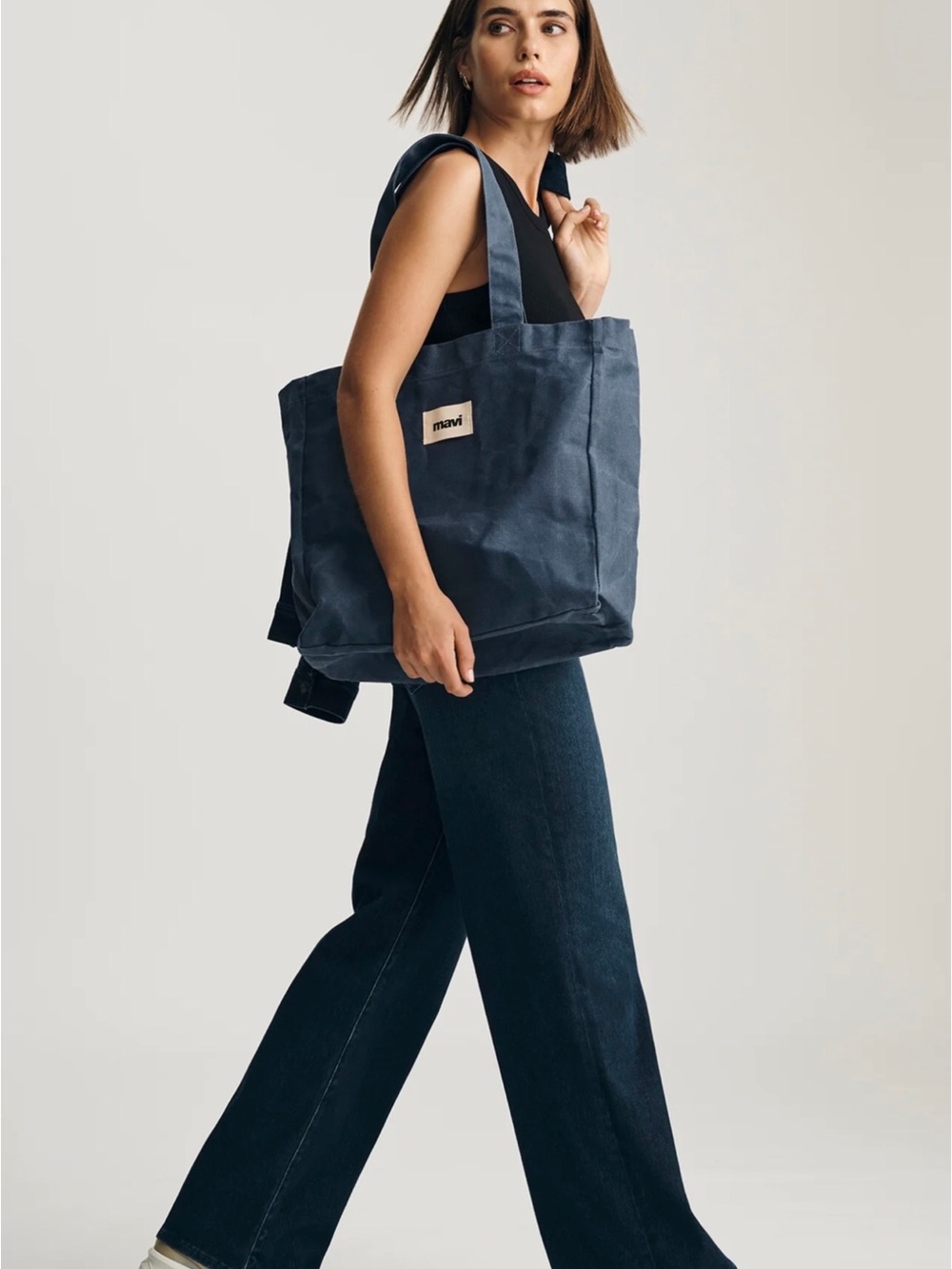 Mavi Sabrina Wide Leg Jeans Mid rise Dark Blue - Picture 11 of 11